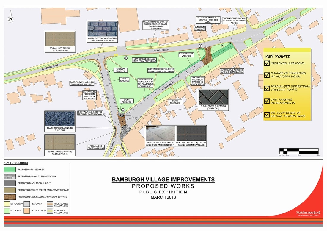 Public Exhibition of New Road Plans within Bamburgh